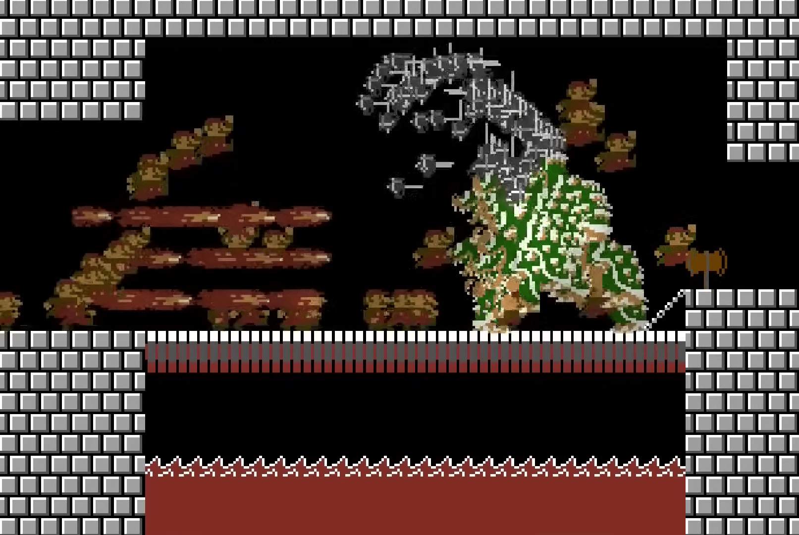 Watch every sub-5-minute Super Mario Bros. speedrun at once